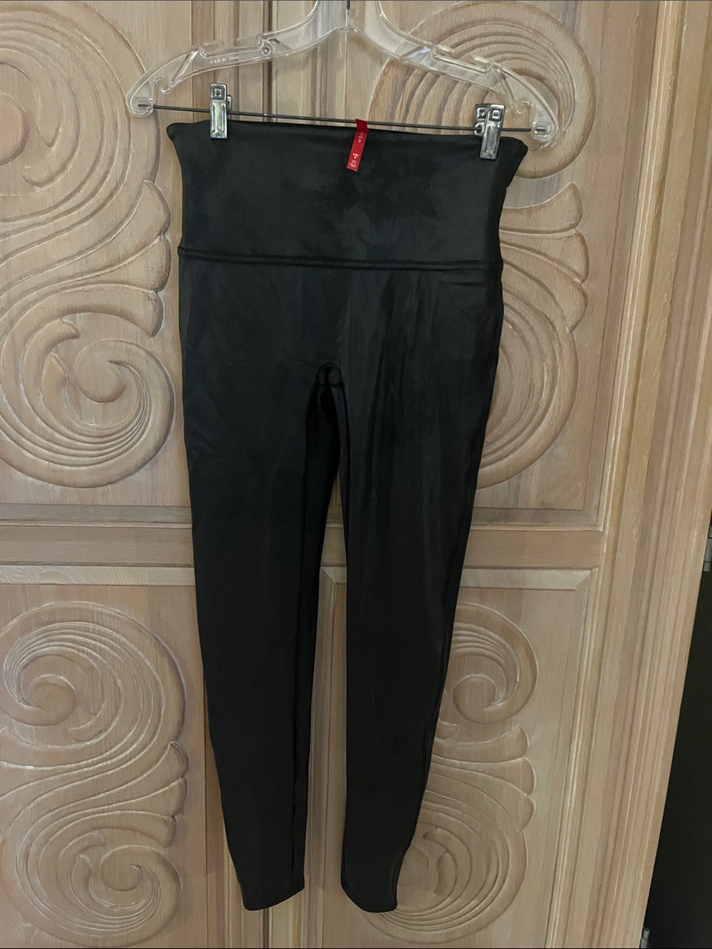 Spanx Black High-Waist  leather like Leggings